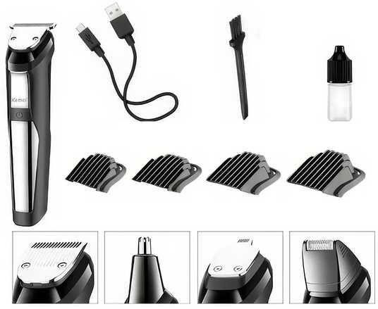 Машинка для стрижки RAF R4020 аккумуляторная, триммер для волос и бороды, насадки, регулировка длины Одесса - изображение 4