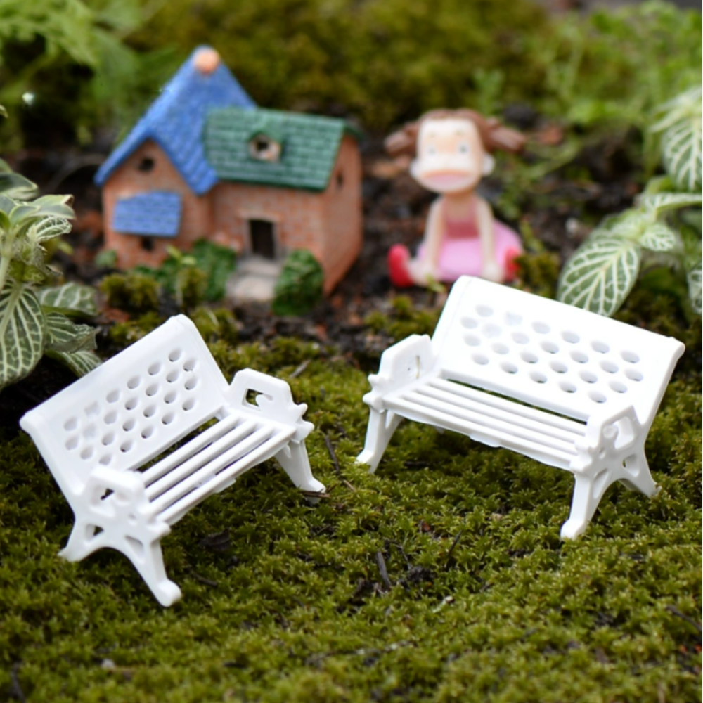 Лавка 3.4 х 1.9 для миниатюры, поделок, макета, мини-сада Белая Одесса - изображение 1