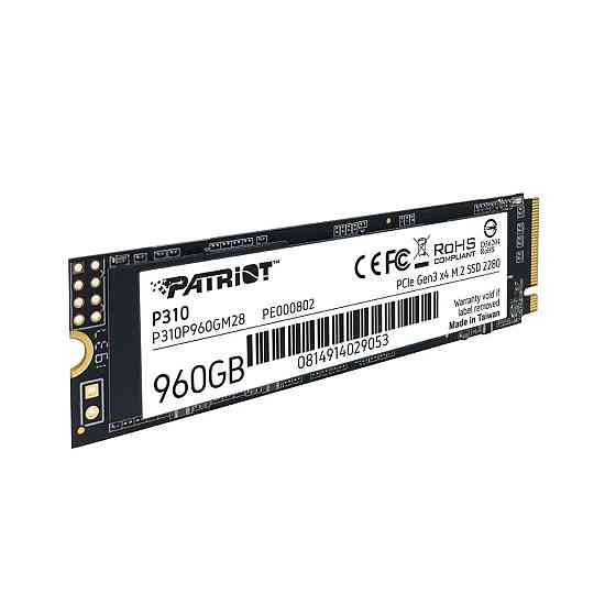 SSD диск накопитель M.2 Patriot P310 960GB NVMe 2280 PCIe 3.0x4 3D NAND TLC P310P960GM28 Одесса