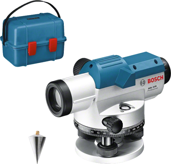 Професійний оптичний нівелір Bosch Professional GOL 32 D : 120 м, 32 х зум, кейс Київ