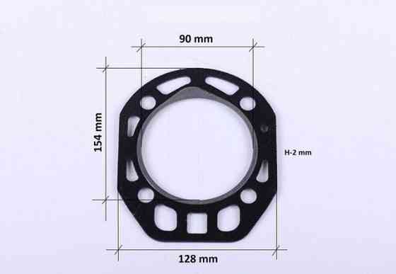 Прокладка головки циліндра 80 мм (з язичком) на дизельний двигун 180N Мукачево