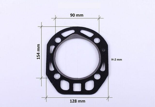 Прокладка головки циліндра 80 мм (з язичком) на дизельний двигун 180N Мукачево - фото 2