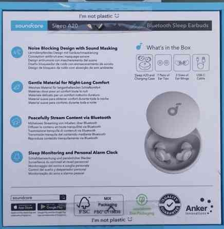 Наушники Anker SoundCore Sleep A20 White   Новые Киев
