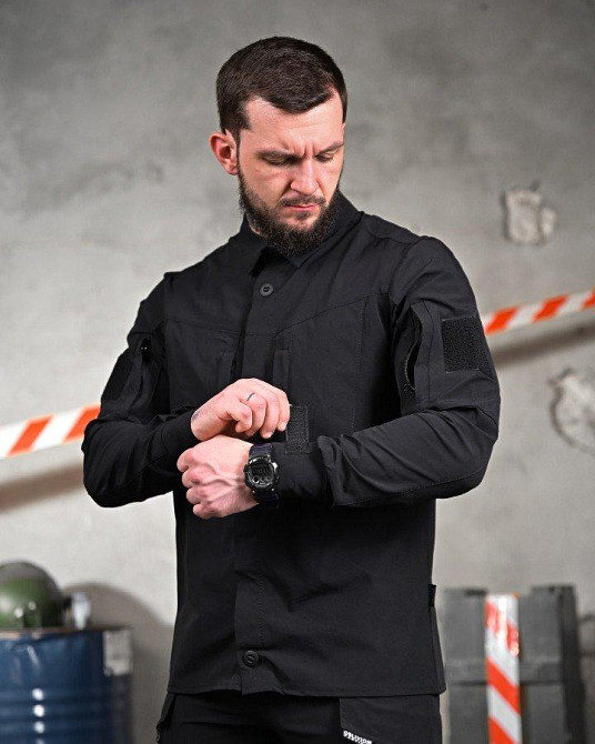 Літній міський тактичний костюм URBAN чорний поліція ПП7691 Одеса - фото 4