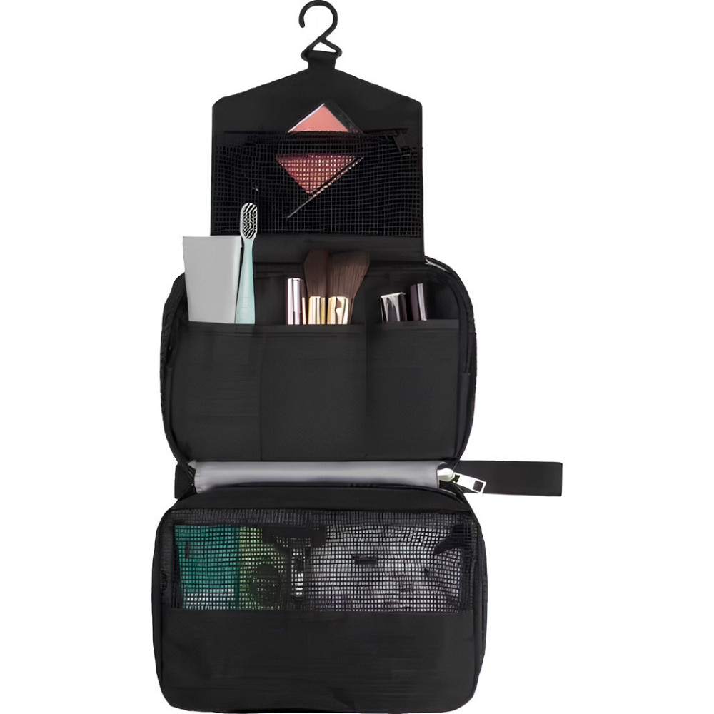 Органайзер із підвісним гачком дорожній для ванної, чорний Кам'янець-Подільський - фото 3