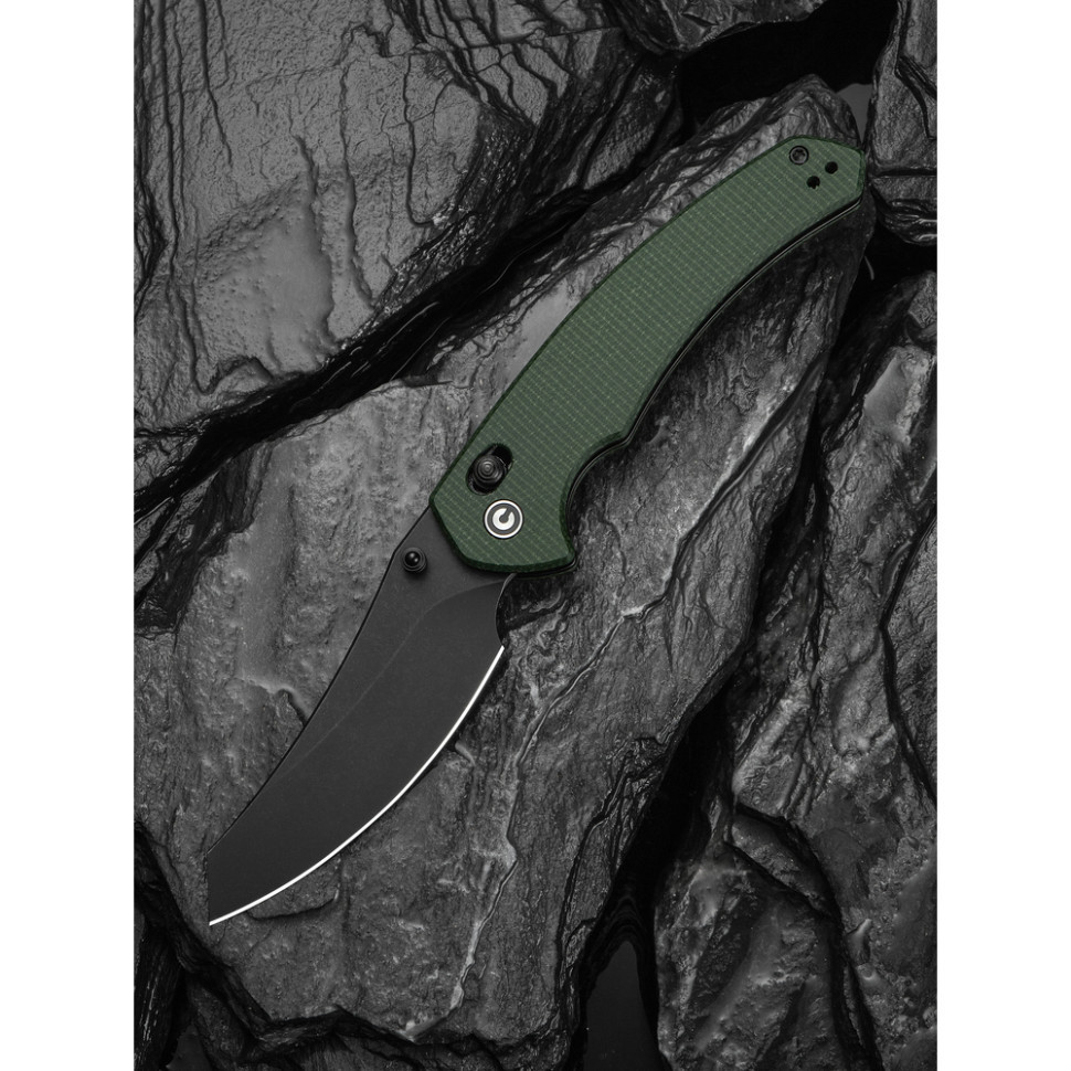 Ніж складаний туристичний Civivi Sixgill, (8.7 см) Nitro-V / Micarta темно-зелений Київ - фото 10