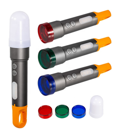 Ручний ліхтар CB-X723-TG+3LED, Li-Ion акумулятор, 3 фільтри, ЗП Type-C, zoom Дніпро