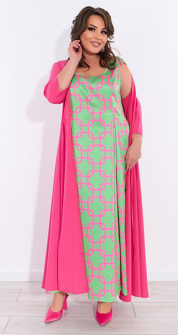 Шовкове плаття та кардиган Київ - фото 6