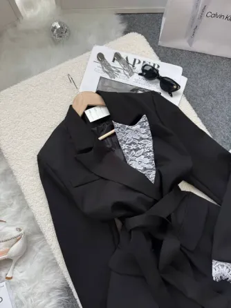 Жіночий піджак з мереживом коричневий білий чорний Одеса