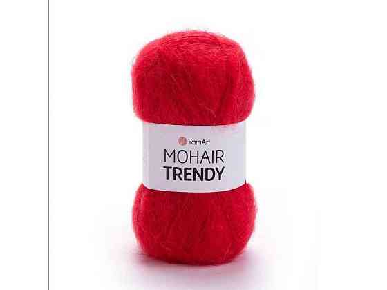 Пряжа Mohair Trendy червоний 50% мохер 50% акрил 220м 100г 5шт/уп 105 ТМ YarnArt Київ