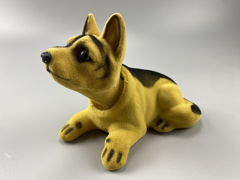 Собака з киваючою головою в машини, киваюча собачка в машину на торпеду прикраса в авто декор Мукачево - фото 9