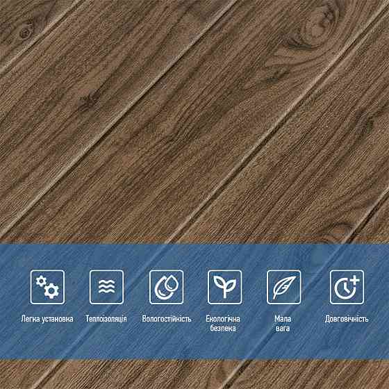 Декоративна 3D панель самоклейка 700х700х5мм Темний дуб (083) SW-00000018 Дніпро