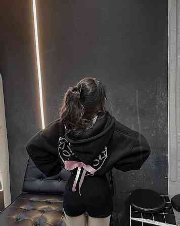 Жіноча стильна принтована зіп-худі  тринитка на флісі Одеса