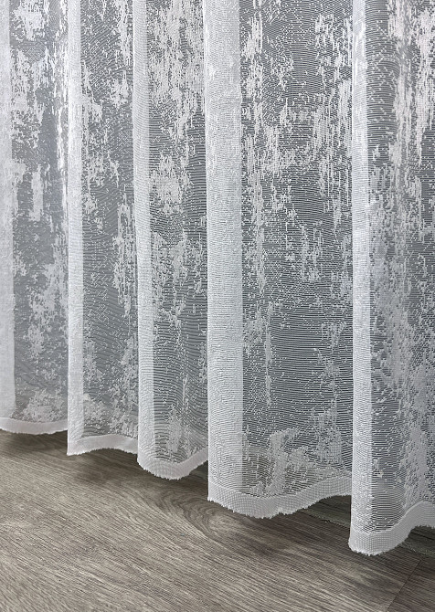 Тюль VR-Textil 1400т Мрамор Жаккард Белый 600х250 см (43-347) Киев - изображение 16