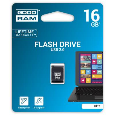 USB флеш накопичувач Goodram 16GB UPI2 Piccolo Black USB 2.0 (UPI2-0160K0R11) Вінниця - фото 2