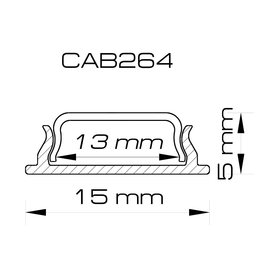 Профіль для світлодіодної стрічки Feron CAB264 срібло Харків - фото 5