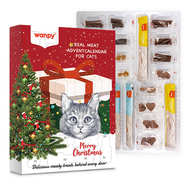 Wanpy Advent Calendar For Cats ВАНПИ АДВЕНТ КАЛЕНДАРЬ ДЛЯ КОТОВ набор лакомств для котов Киев - изображение 1