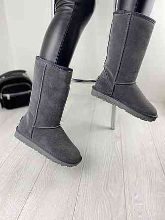 ITTS Угги женские ITTS серые натуральная замша высота 25 см (1764) Коломыя