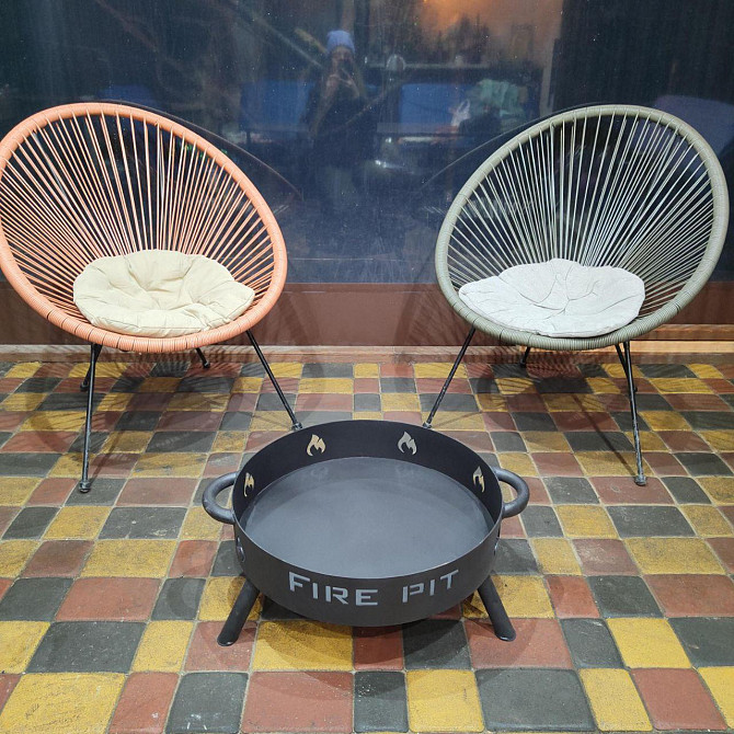 Костровая чаша Fire pit 60 см. от производителя SAB Building. Чаша для огня со складными ножками Харьков - изображение 8