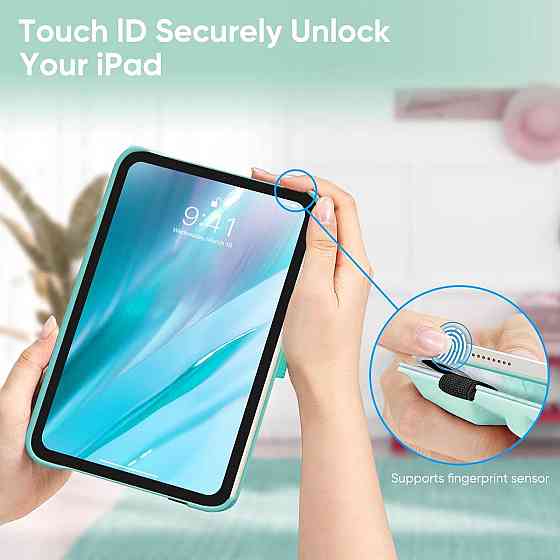 Чохол Fintie iPad mini 7 A17 Pro / mini 6 A2567-69 Marble Green 360° регульований підставка тримач Pencil Auto Sleep/Wake Київ
