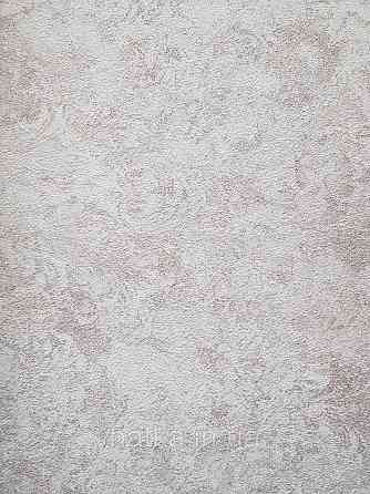 Шпалери вінілові на флізеліні гарячого тиснення DU&KA 1.06х10 вензель основа під штукатурку сірі коричневі Київ
