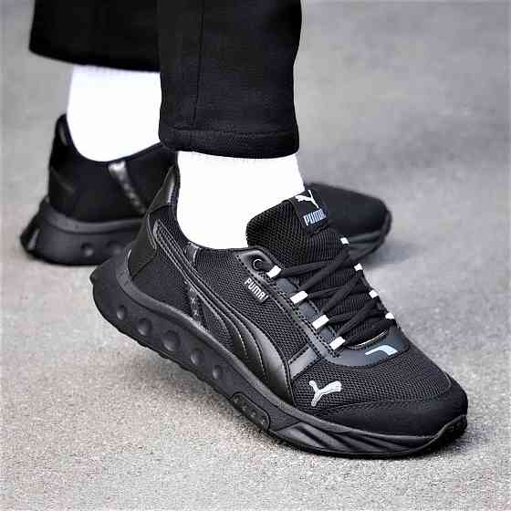 Кроссовки Мужские Puma Чёрные Пума Тканевые Текстиль (размеры: 41) Днепр