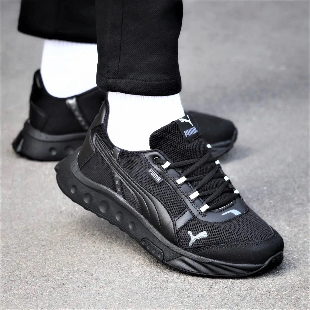 Кроссовки Мужские Puma Чёрные Пума Тканевые Текстиль (размеры: 41) Днепр - изображение 2