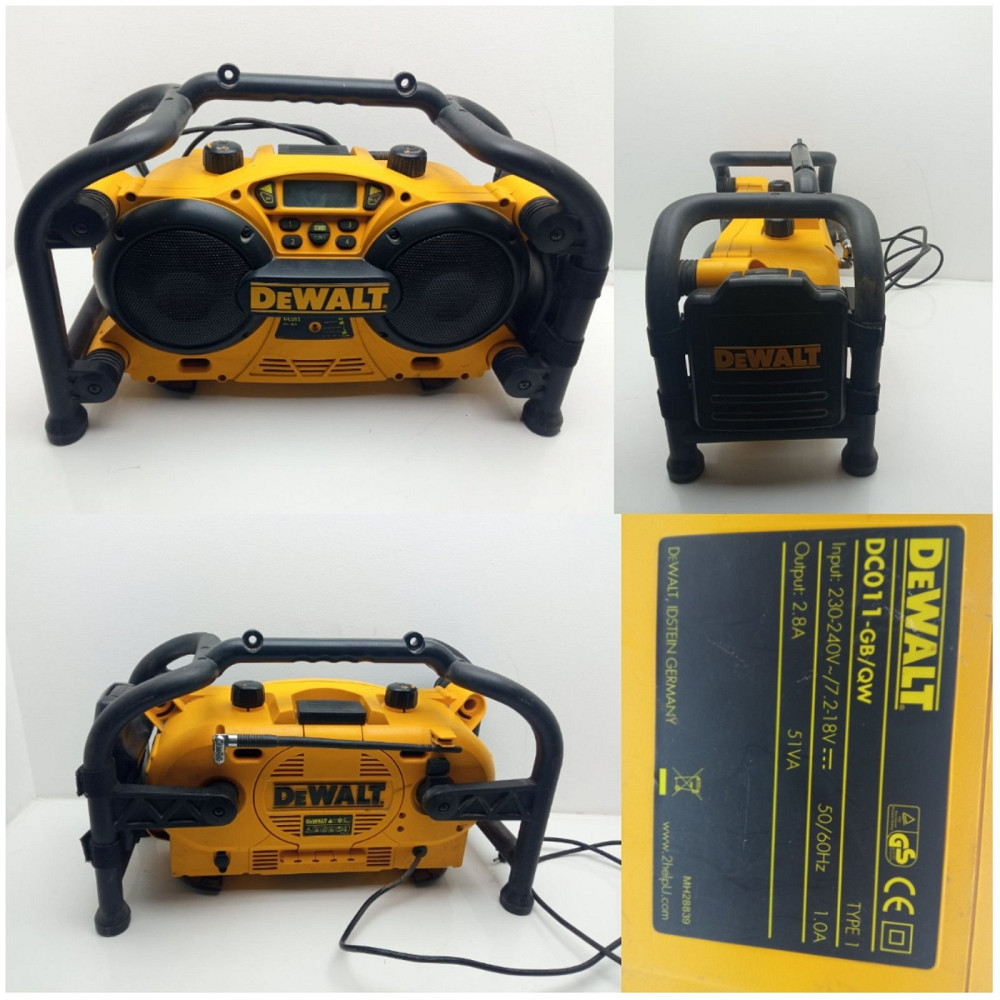 Зарядний пристрій + AM/FM радіо DeWalt DC011-GB/QW (Б клас) Луцк - изображение 1