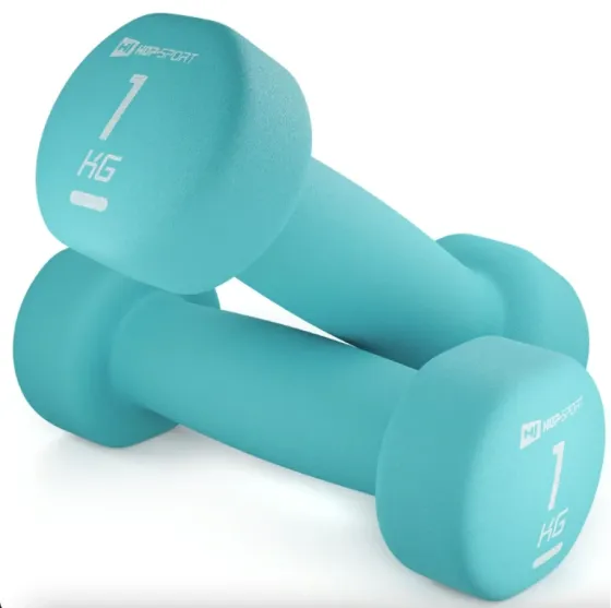 Гантелі для фітнесу неопренові круглі Hop-Sport 2 по 1 кг Київ