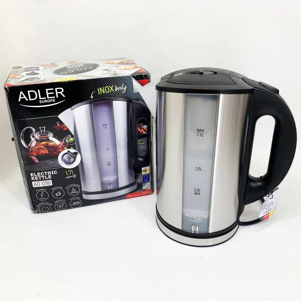 Чайник для дому зручний Adler, Електричний чайник з функцією автовідключення Тихий побутовий VX-68 Львів - фото 5