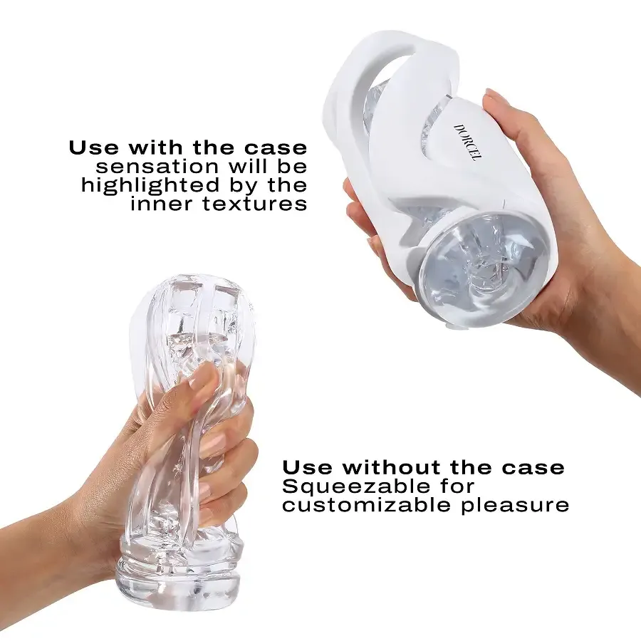 Мастурбатор Dorcel DEEP BLOW WHITE, подвійне використання Львів - фото 3