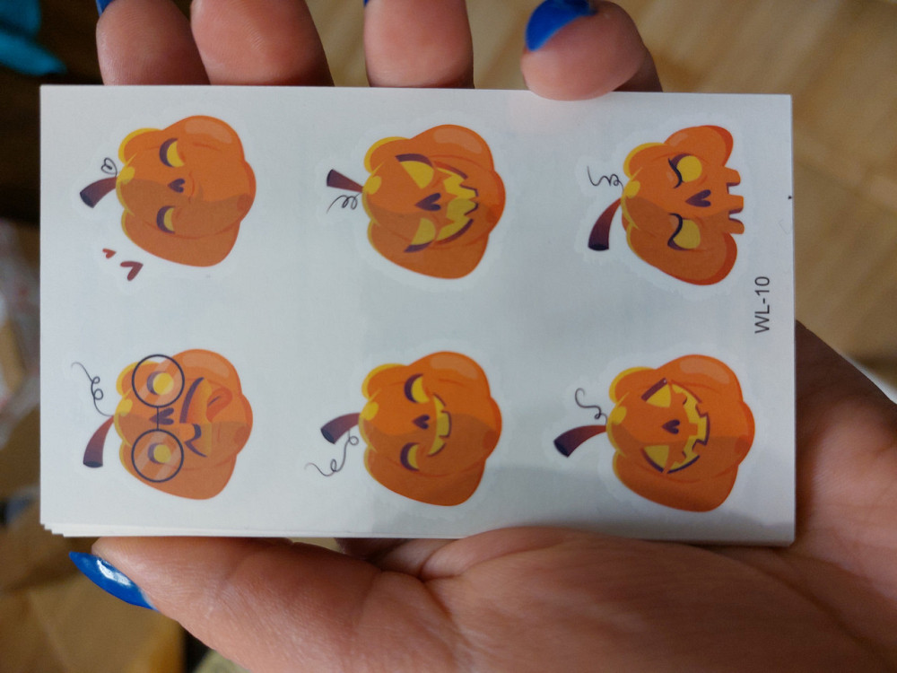 Тату на Хелловін 30 штук 10 на 6 см різнобарвний Київ - фото 3