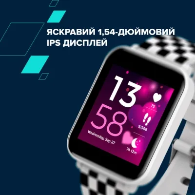 Смарт-часы Canyon Joyce KW-43 DUAL BT Music White (CNE-KW43WB) Винница