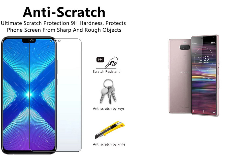 Защитное стекло NeoGlass для Sony Xperia 10 I4113, Xperia 10 Plus I4213 – ультрапрозрачное и устойчивое Киев - изображение 1