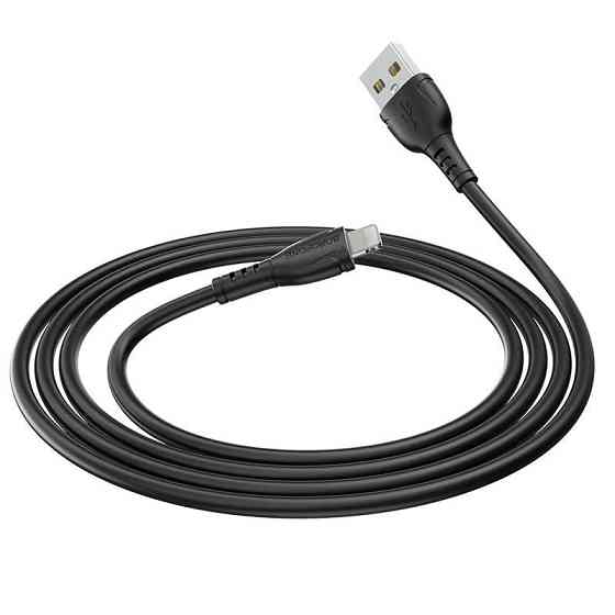 Кабель BOROFONE BX51 USB to iP 2.4A,1m, PVC, PVC connectors, Black Київ