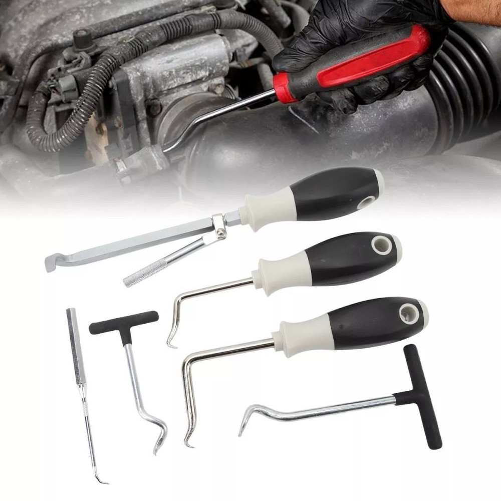 Набор крючков для демонтажа уплотнительных колец и сальников 6 предметов, в кейсе ROCKFORCE RF-906G13 Одесса - изображение 4