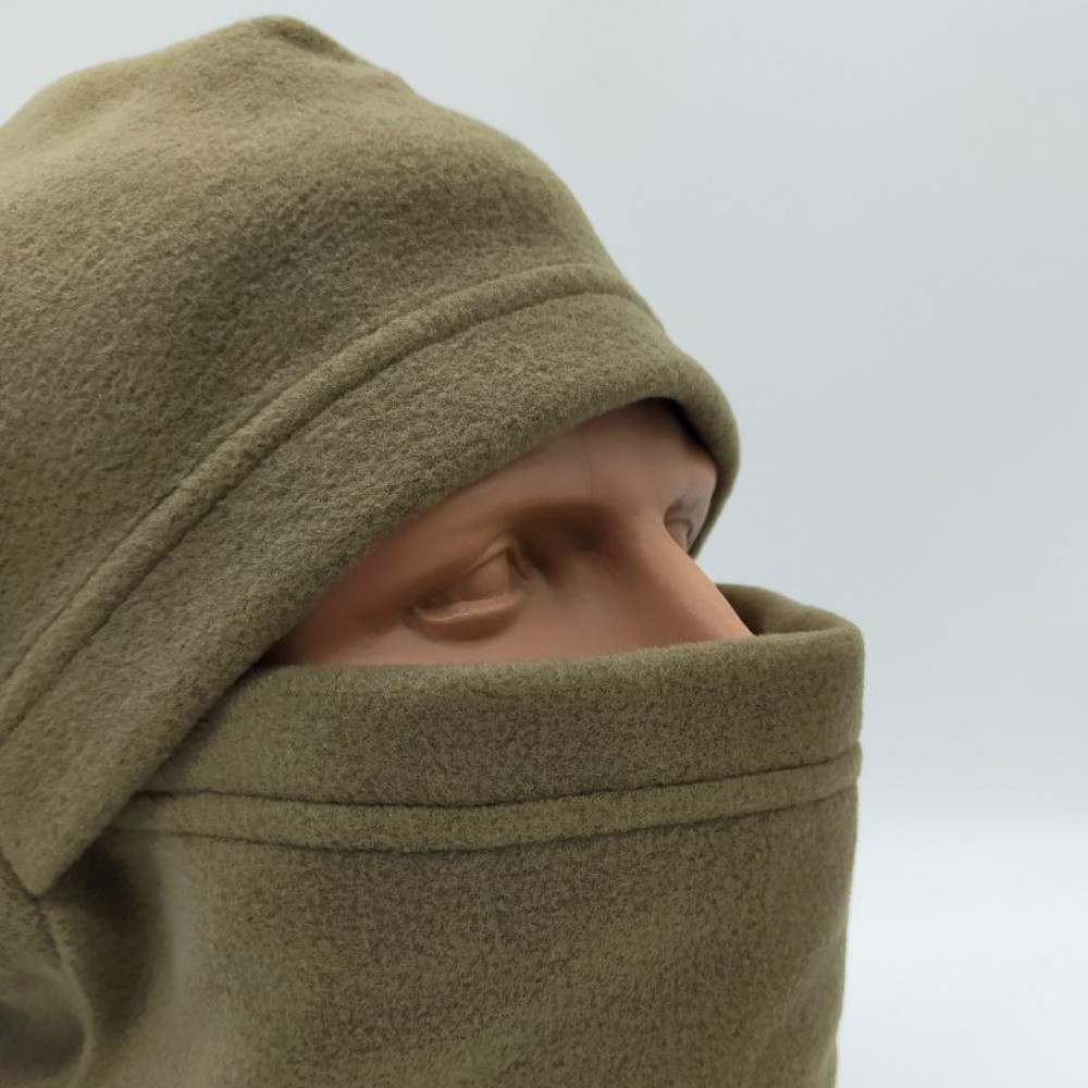 Зимова балаклава на флісі, Олива / Тактична балаклава утеплена / Балаклава флісова Київ - фото 7