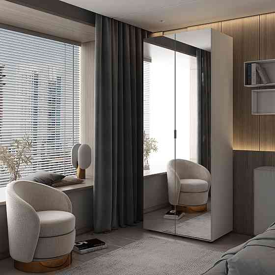 Комплект пеналов для одежды Doros Гелар (2 шт.) 78х49,5х203,4 см 2 Зеркала/Белый (DRS-011123) Днепр