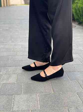 Балетки жіночі SEE SEVEN чорні замша натуральна (36-41) (5478) Коломия