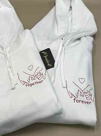Парные теплые толстовки для влюбленных TOGETHER  FOREVER Черновцы