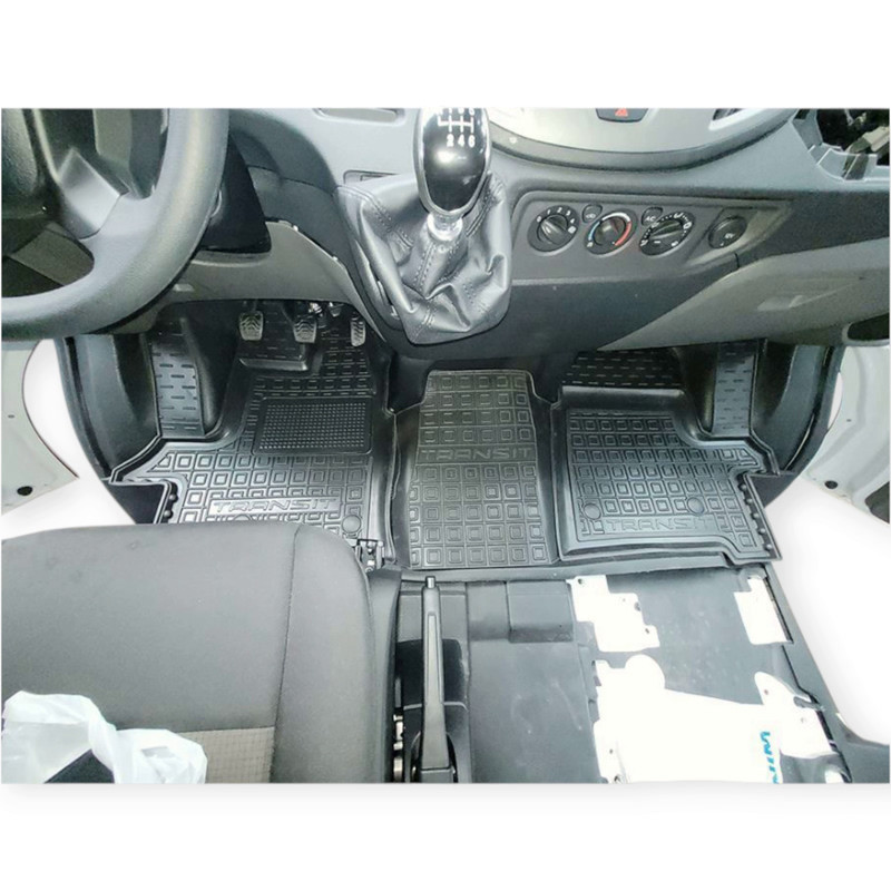 Коврики Форд transit 2014-> 1+1 борт 2,5см, с перемычкой салона Мукачево - изображение 2