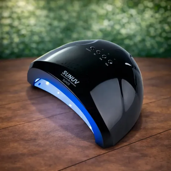 LED+UV лампа SUNUV SUN1 48 Вт для маникюра, гель лака и наращивание ногтей, сенсор, таймер Черный Киев