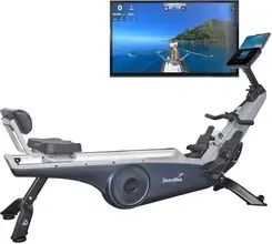 Гребной тренажер Skandika Wioślarz Stacjonarny Freki Plus Z Możliwością Wyciskania Nóg, Wyświetlaczem Lcd Niebieskie Киев