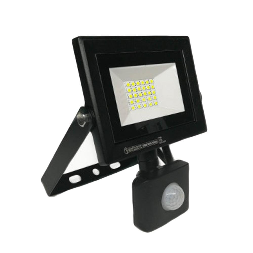 Прожектор світодіодний LED 10W 6400K IP65 з датчиком руху Харків - фото 1