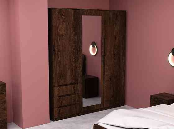 Шкаф Дельта 2, Дуб Конкордия, 1800х550х2100 Львов