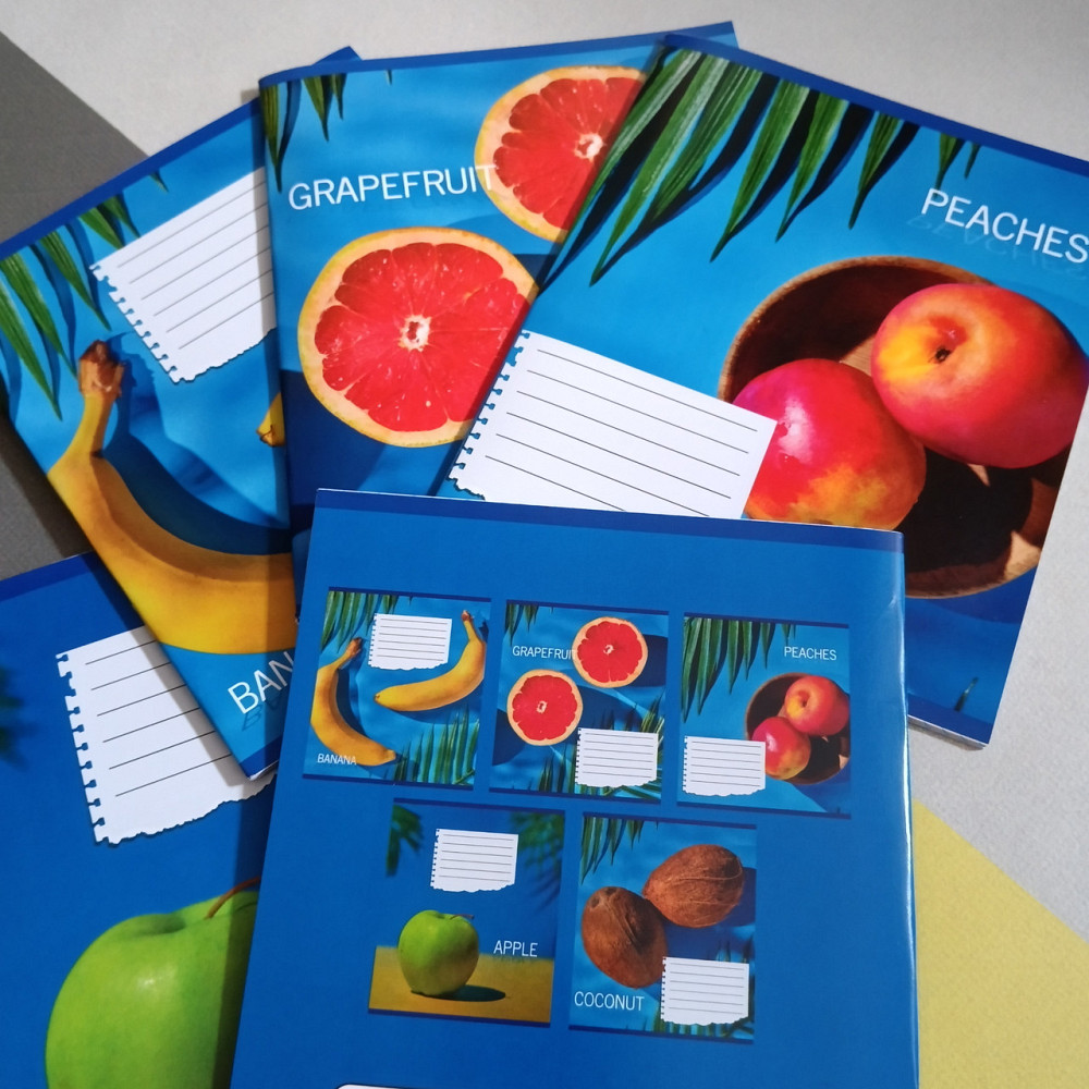 Тетрадь 36ар клетка Лидер фрукти Киев - изображение 3