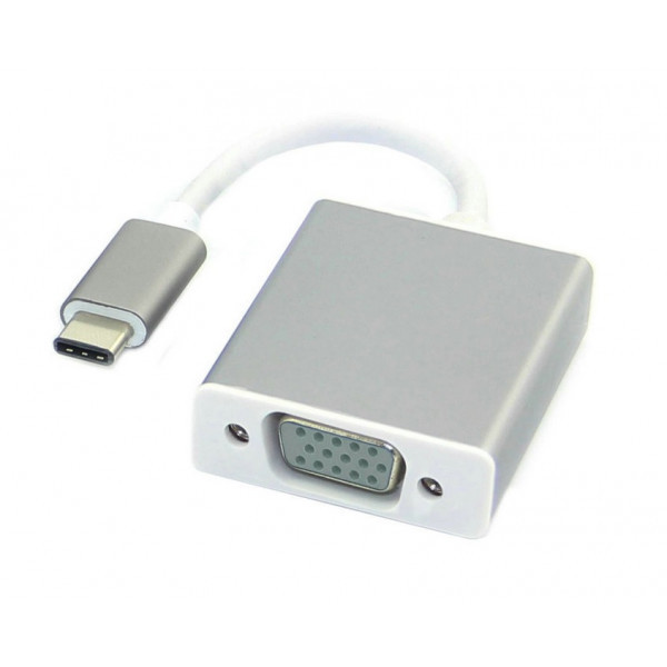 Перехідник USB3.1 Type-C --> VGA (F), білий (S0743) Київ - фото 1