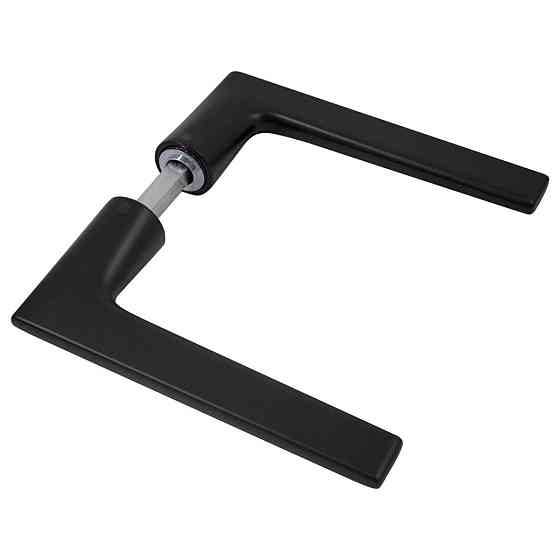 Дверная ручка на розетте Nuda Baar черный матовый R ф/с Киев