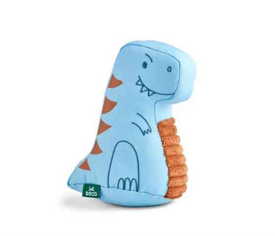 М'яка іграшка для собак Beco Pets Т-Рекс Блакитний M Луцк