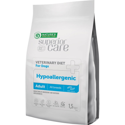 Сухой корм для собак Nature's Protection VD Hypoallergenic Insect Adult All Breed Dogs с белком насекомых 1.5 кг (NPSCVET47578) Винница - изображение 1